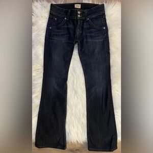 Hudson Signature Petite Bootcut Jeans. Dark Blue, Size 25